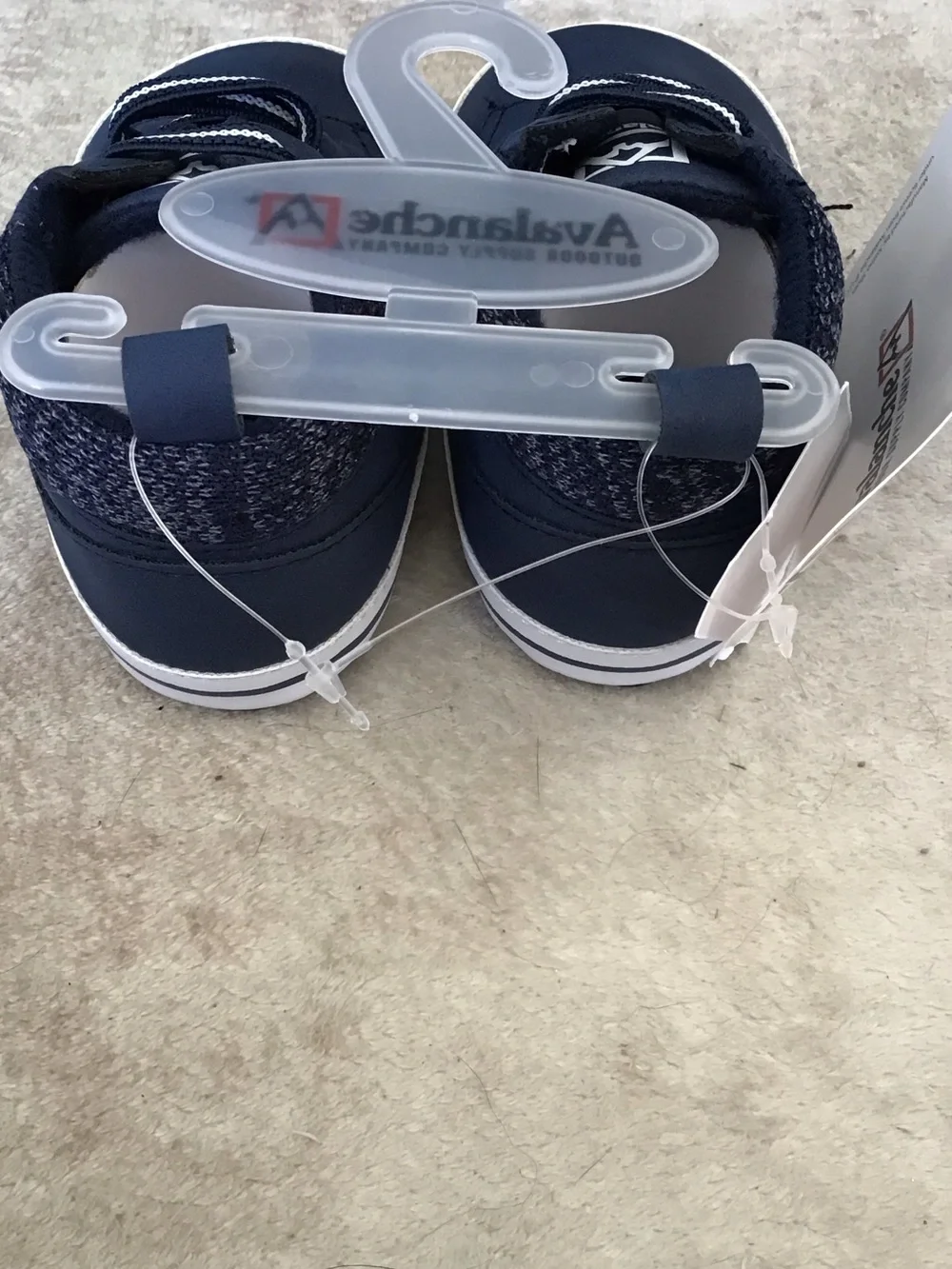Avalanche Navy and White Kids Sneakers